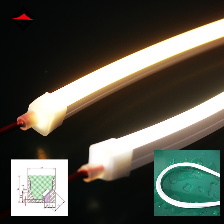 Vysoko kvalitný 10*10 mm LED Neónový svetelný pás